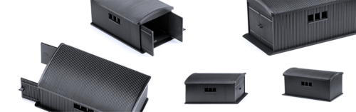 The WIKING corrugated sheet metal garage as a small preview of the February novelties!