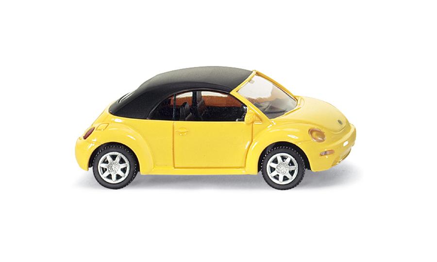 VW New Beetle Cabrio geschlossen gelb/schwarz