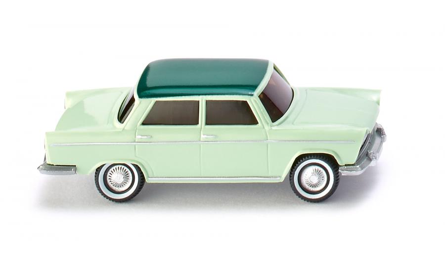 Fiat 1800 white green w. moss green roof