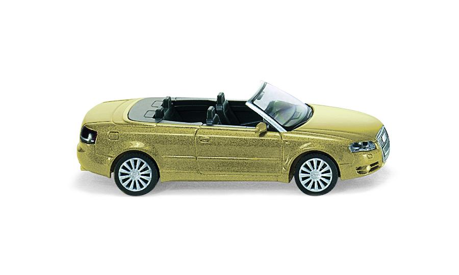 Audi A4 Cabrio open yellow cosmic metallic