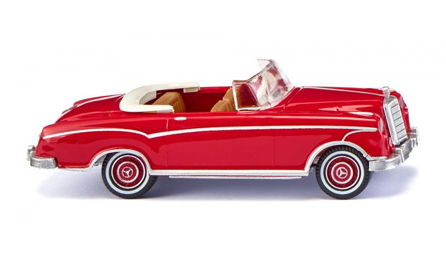 MB 220 S Cabrio - ruby red