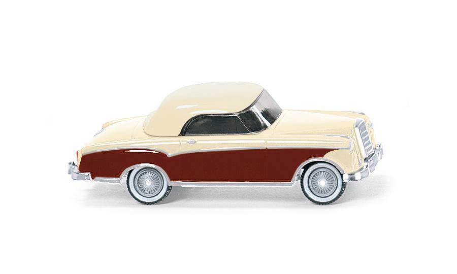 MB 220 Coupé beige/red