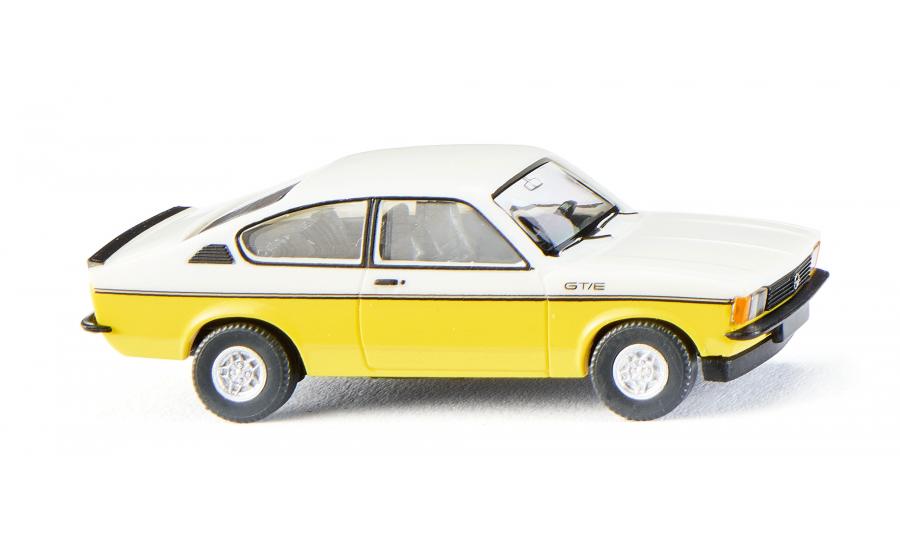 Opel Kadett C Coupé GT/E white/yellow