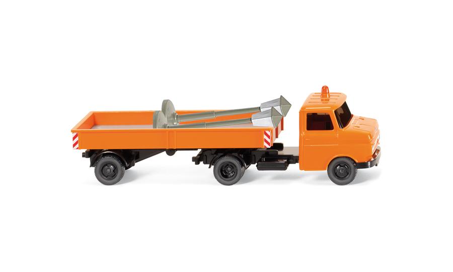 Flatbed truck trailer (Opel Blitz)