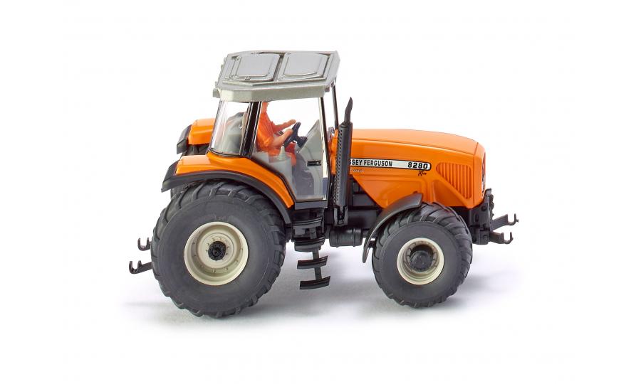 Massey Ferguson MF 8280 mit Fahrer  - orange