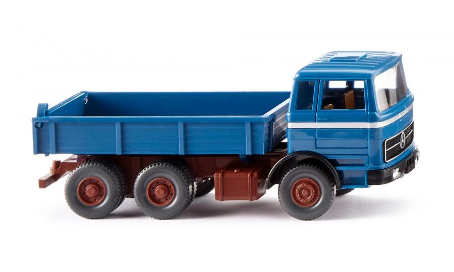 Flatbed tipper (MB) - azure blue