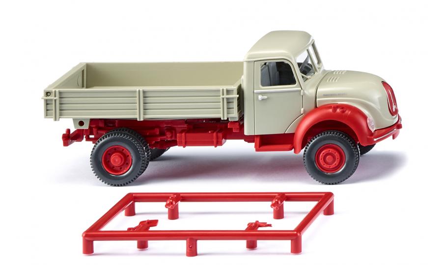 Flatbed tipper (Magirus) - pebble grey