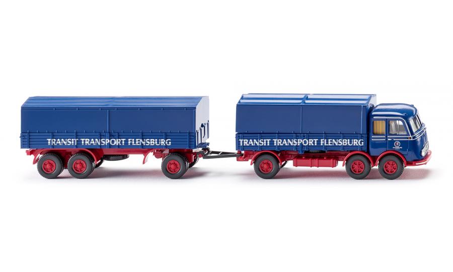 Flatbed road train (MB LP 333) 