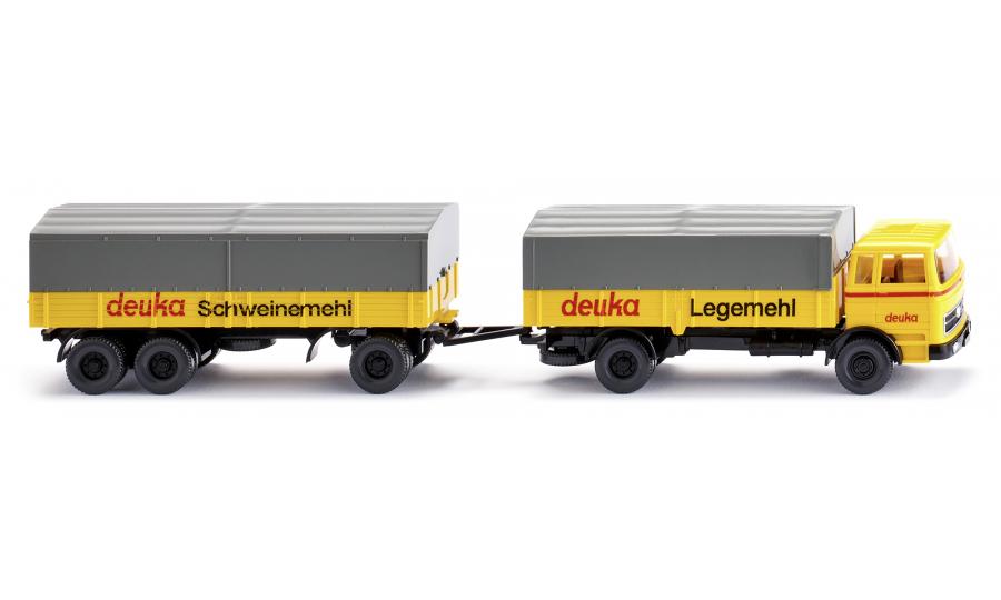 Flatbed road train (MB 1620) "Deuka"