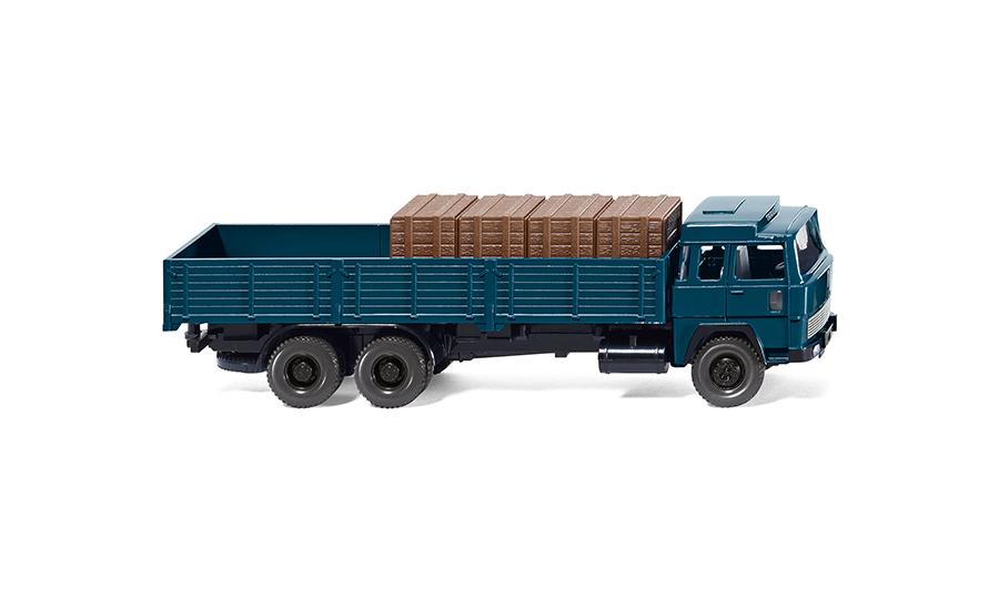 High-sided flatbed truck (Magirus 235 D) "Transeuropa"