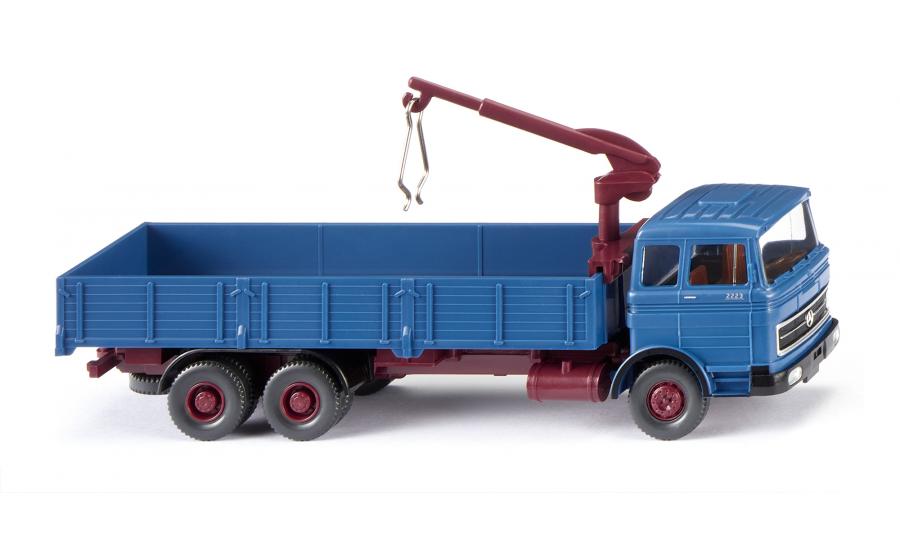 High-sided flatbed truck (MB LP 2223) - blue