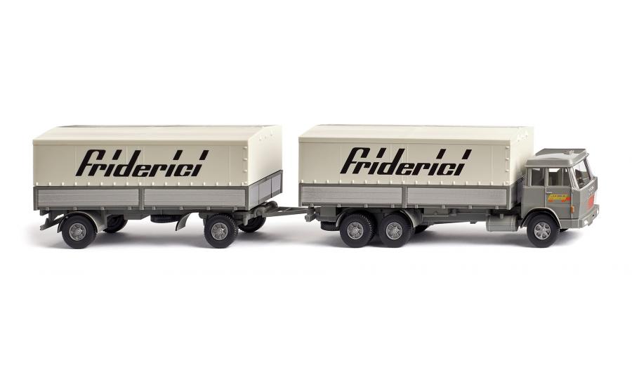 Flatbed road train (Hanomag Henschel) "Friderici"