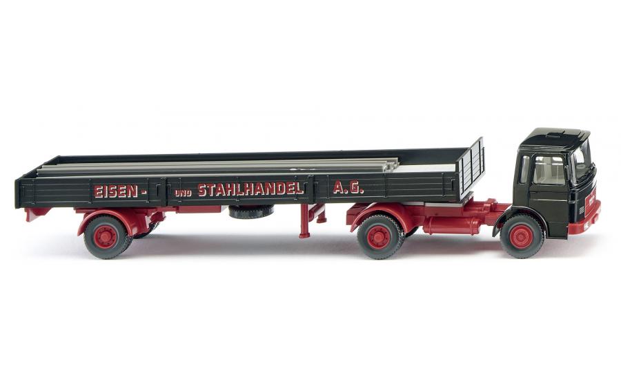 Flatbed tractor trailer (MAN) "Eisen und Stahlhandel AG "