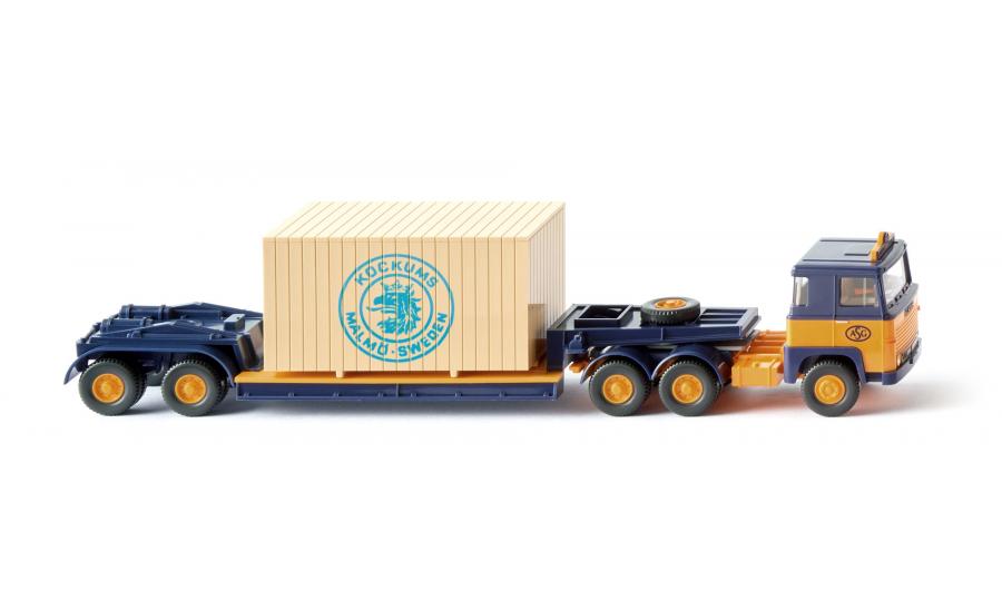 Low-loader truck-trailer comb. (Scania 111) "ASG"