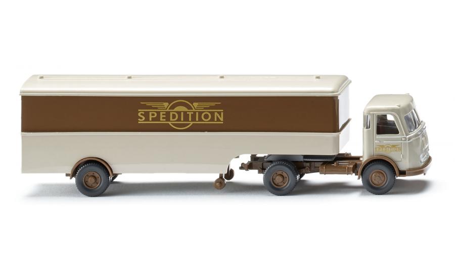 Box semi-trailer (MB Pullman) 