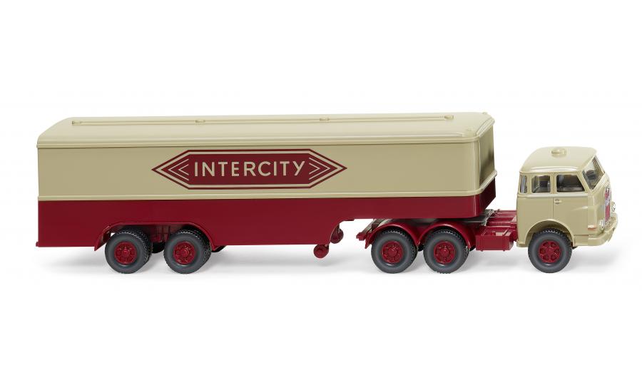 Box semi-trailer (MAN Pausbacke) "Intercity"