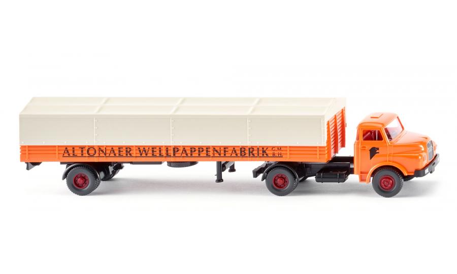 Flatbed truck (MAN) "Altonaer Wellpappenfabrik"