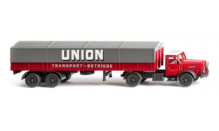 Flatbed tractor-trailer (Henschel) ``Union Transport``