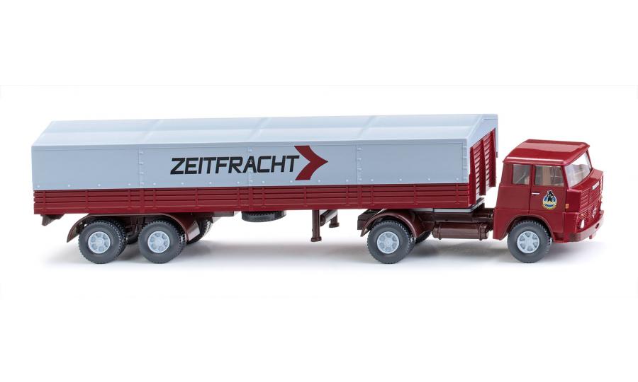 Flatbed tractor-trailer (Henschel) 