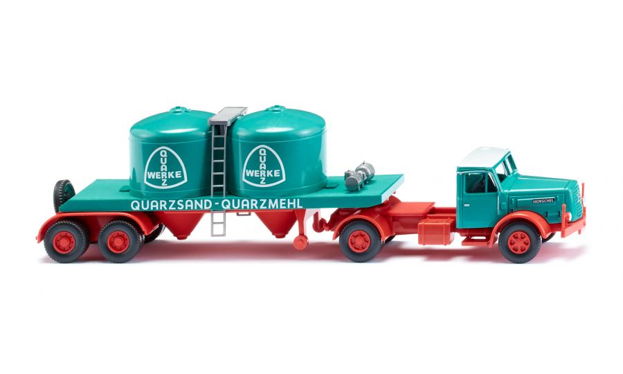 Chemicals semi-trailer (Henschel) "Quarzwerke"