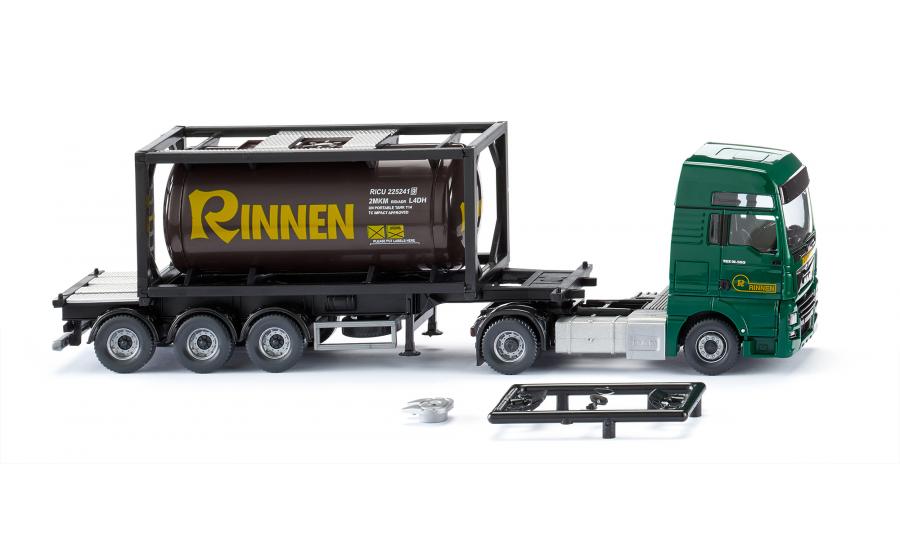 Tankcontainersattelzug 20' (MAN TGX Euro 6c) "Rinnen"