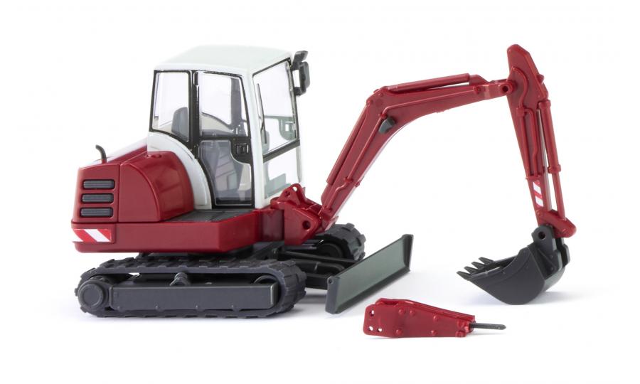 Mini excavator - purple red