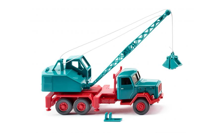 Crane truck (Magirus/Fuchs) - water blue