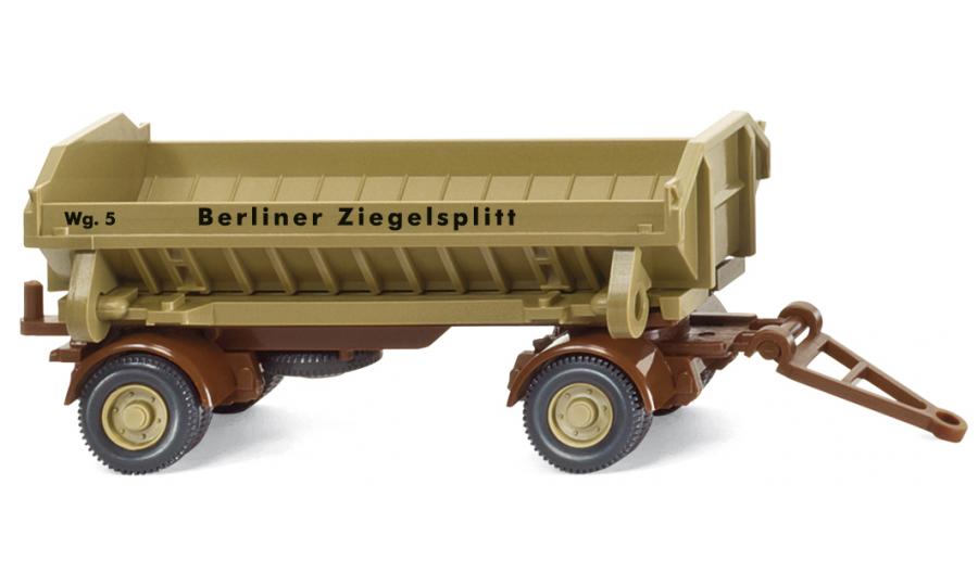 Muldenkippanhänger "Berliner Ziegelsplitt"
