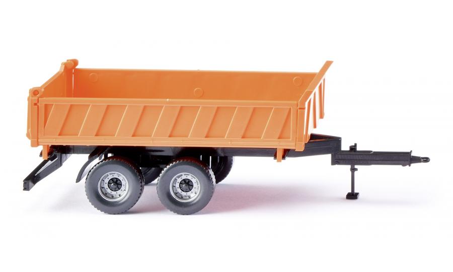 Three-way tipper trailer municipal orange