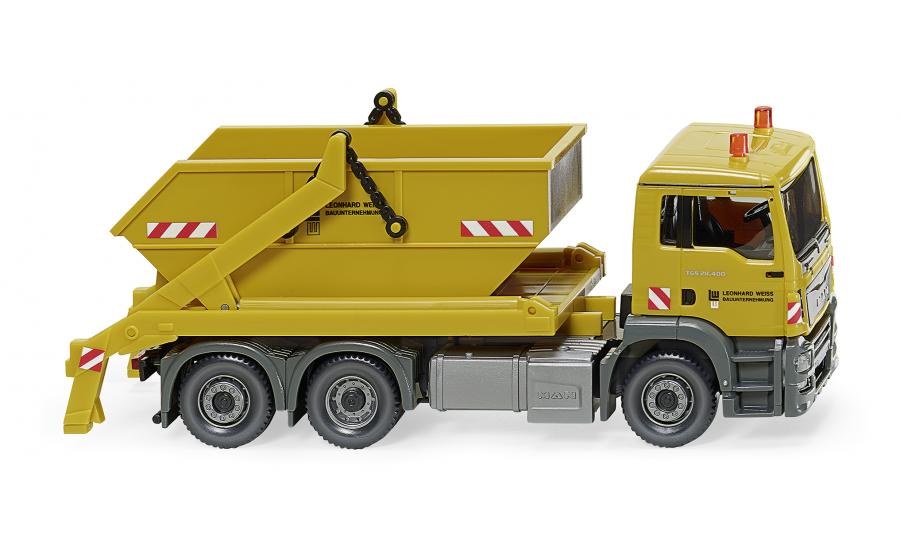 Skip lorry (MAN TGS Euro 6/ Meiller) 