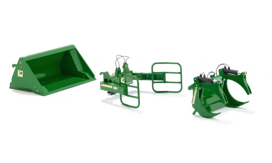 Frontlader Werkzeuge - Set A John Deere grün