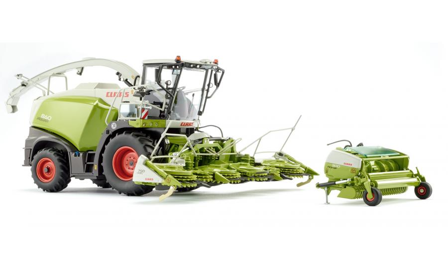 Claas Jaguar 860 Feldhäcksler mit Orbis 750 und Pick up 300