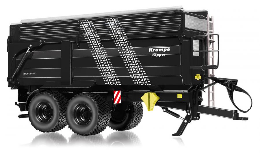 Krampe Big Body 650 Hinterkipper mit Silageaufsatz