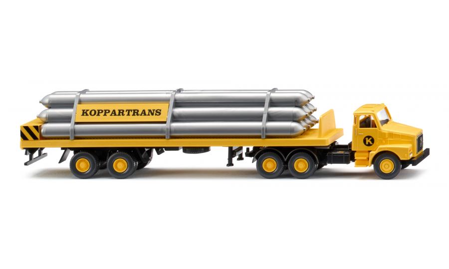Gas transport semi-trailer (Volvo N12) "Koppartrans"