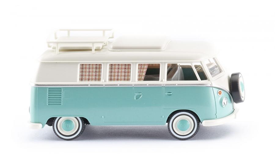 VW T1 Campingbus - pastelltürkis/perlweiß