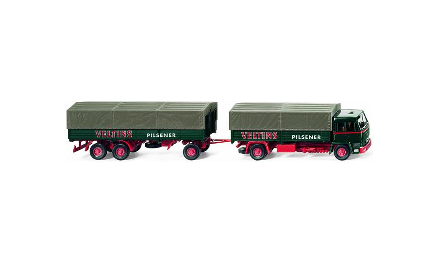 Büssing BS 16 L flatbed truck