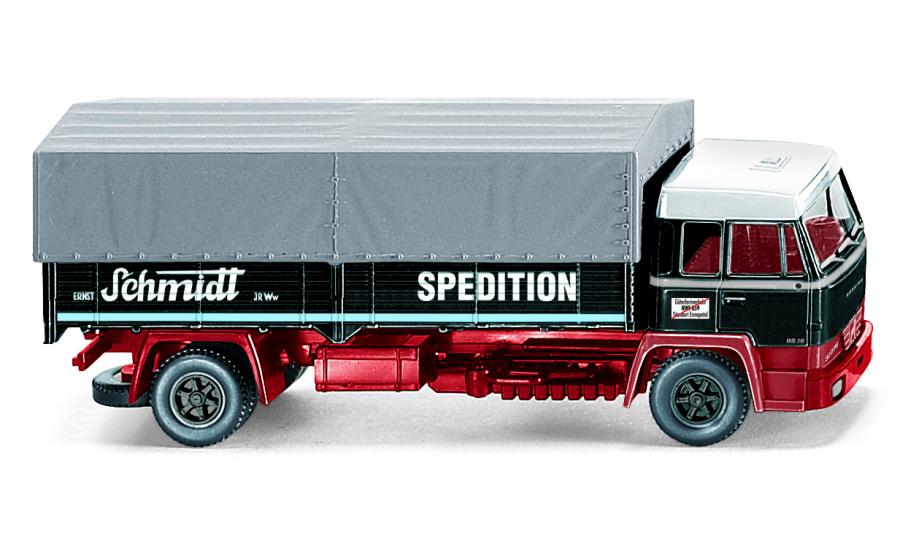 Flatbed truck (Büssing BS 16L) "Spedition Schmidt"