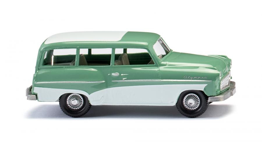 Opel Caravan 1956 - mintgrün mit weißem Dach