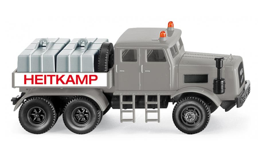 Schwerlastpritschen-Lkw (Kaelble) "Heitkamp"