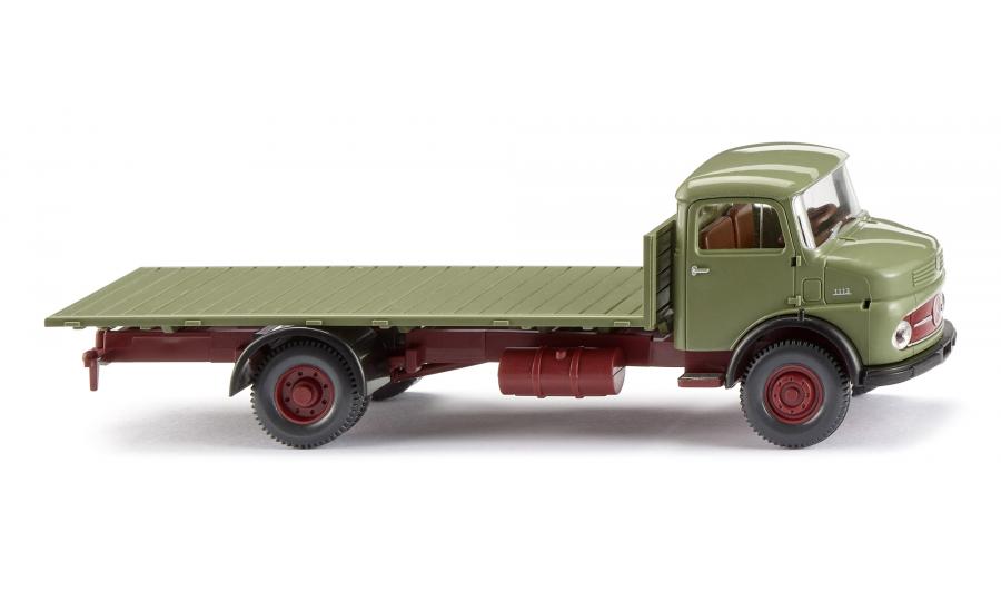 Flachpritschen-Lkw (MB Kurzhauber) - schilfgrün