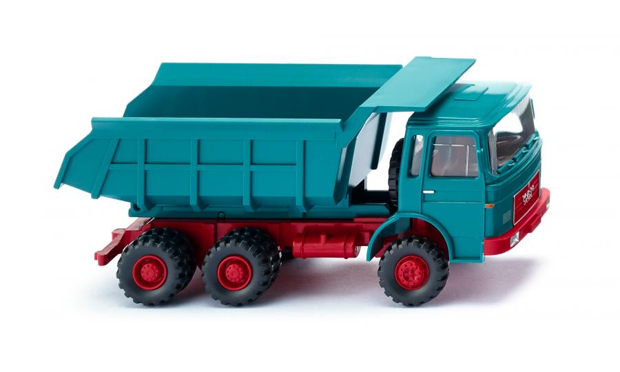 Tipper trailer (MAN) water blue