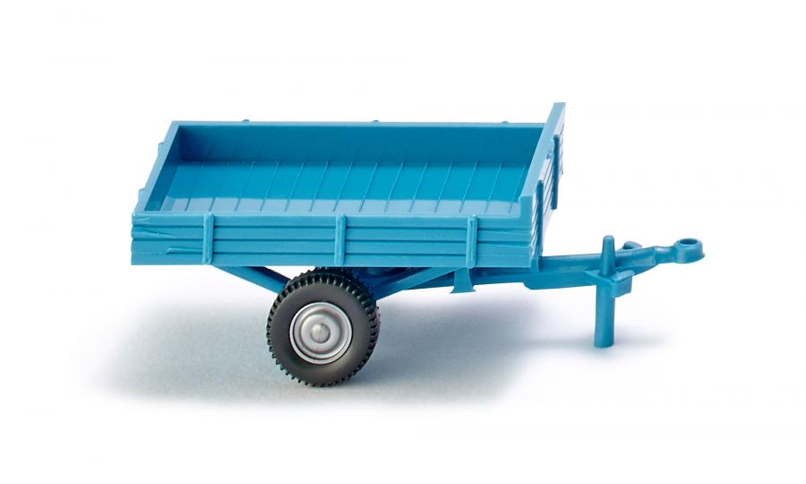 Single-axle trailer Allgaier light blue