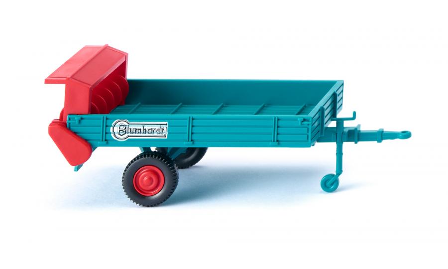 Manure spreader (Blumhardt) turquoise/ red