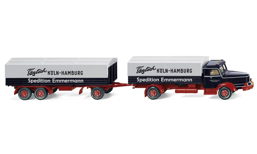 Lowbed truck Krupp Titan Spedition Emmermann