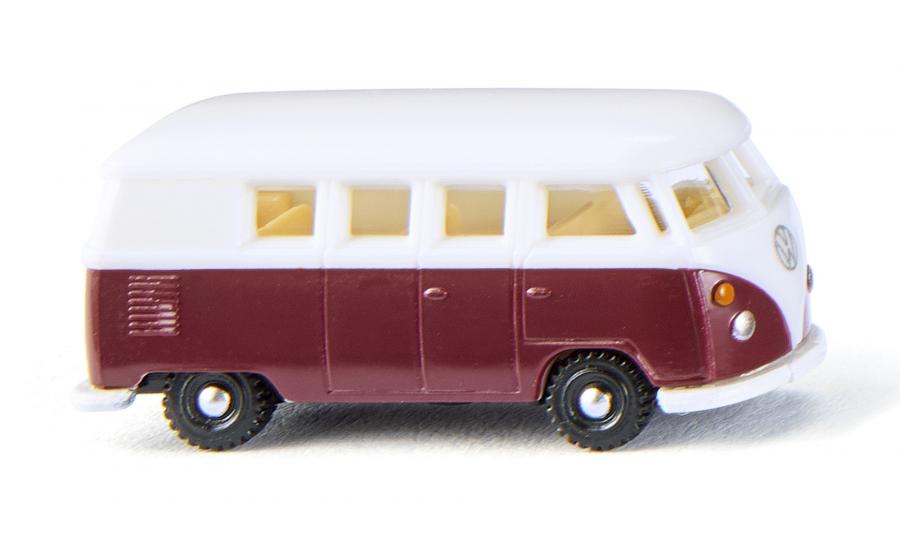 VW T1 Bus - weinrot/weiß