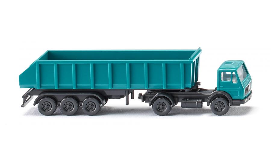 Rear tipper dumper truck (MB) - water blue