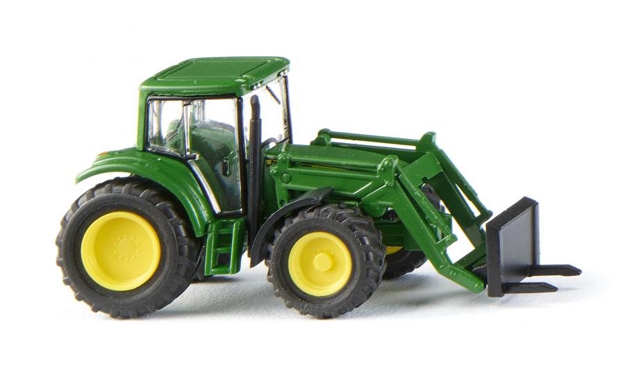 John Deere 6820S with front fork