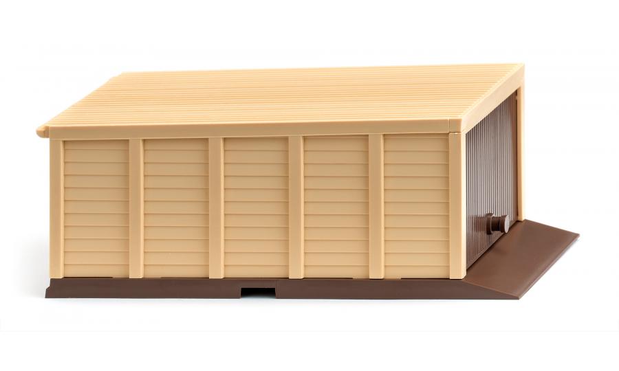 Self-build garage (3S) - pale brown/ivory